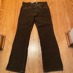 GAP Low Rise Boot Cut 8R (Brown Corduroy)